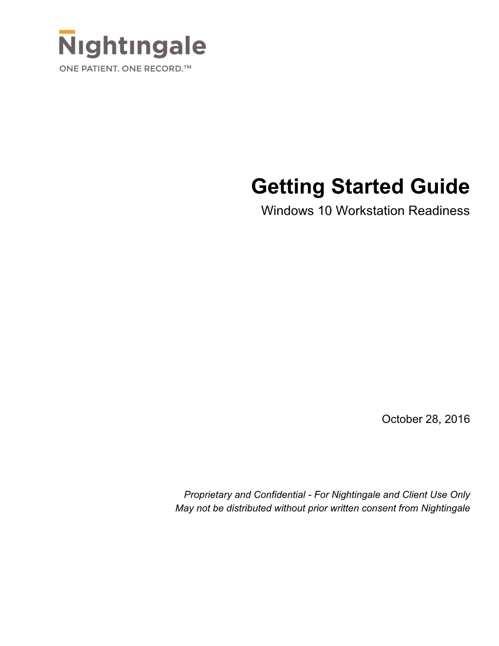Getting Started Guide Windows 10 Workstation Readiness