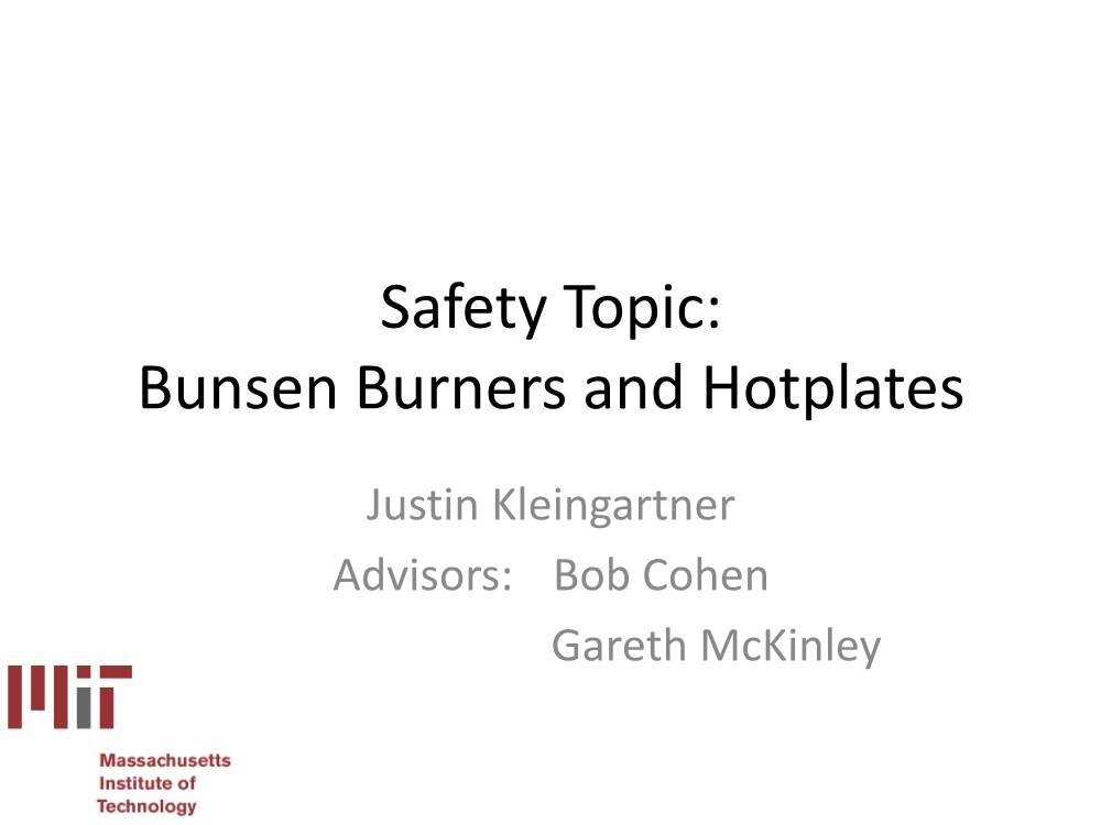 Bunsen Burners and Hotplates