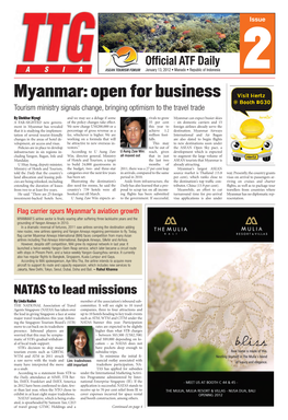 Myanmar: Open for Business Visit Hertz @ Booth #G30 Tourism Ministry Signals Change, Bringing Optimism to the Travel Trade