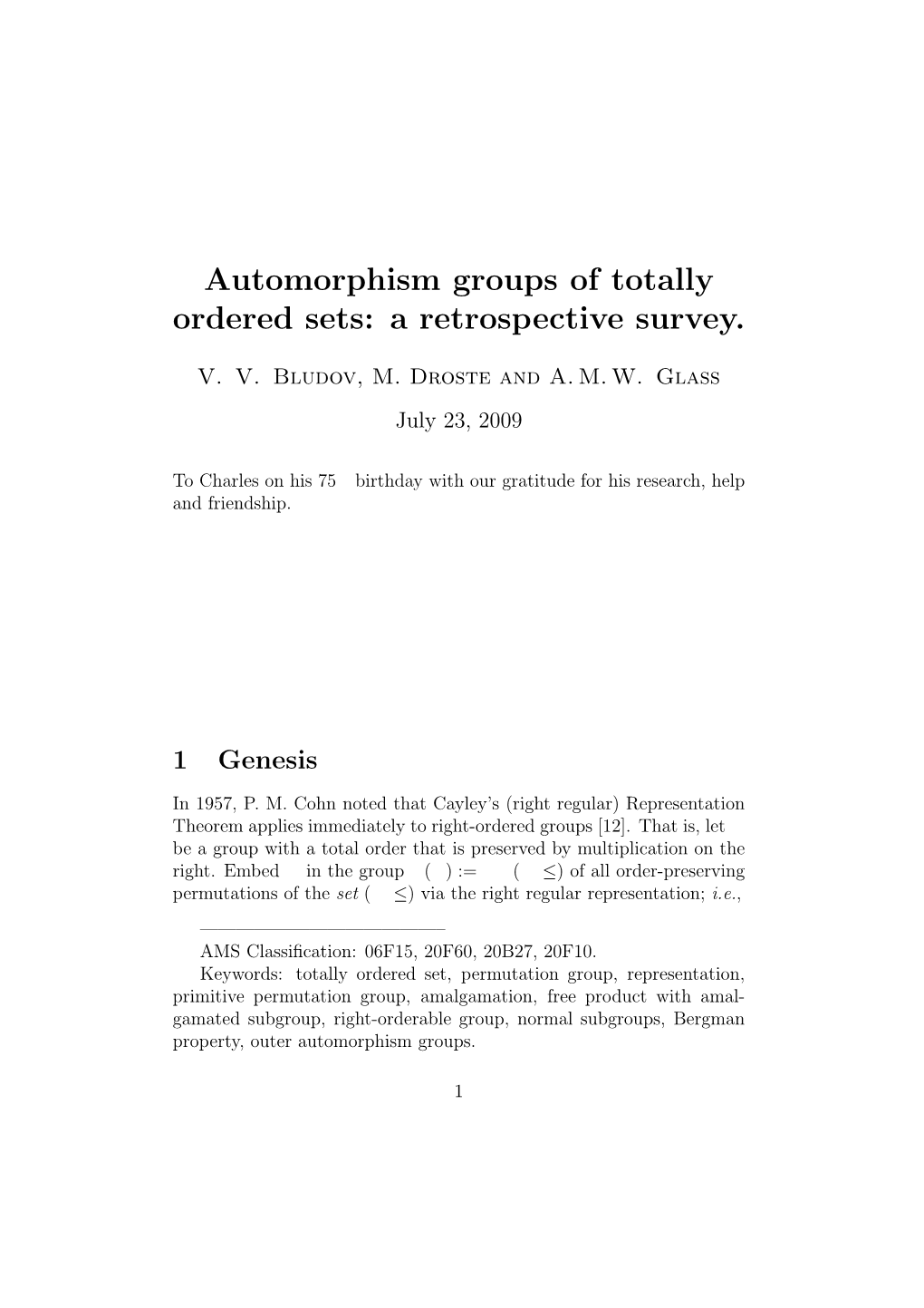 Automorphism Groups of Totally Ordered Sets: a Retrospective Survey