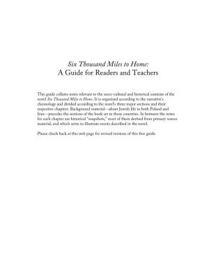 A Guide for Readers and Teachers