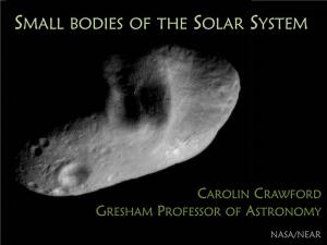 Small Bodies of the Solar System