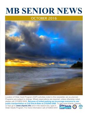 October Newsletter with CALENDAR 2016Rev.Pub