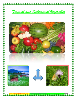 Tropical and Subtropical Vegetables