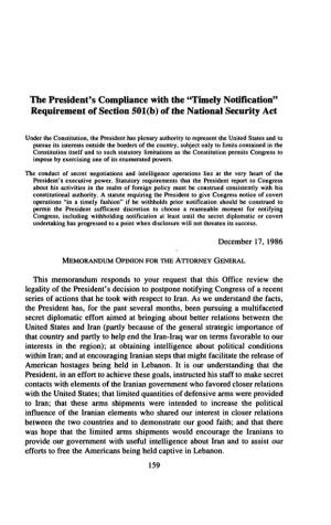 Of the National Security Act