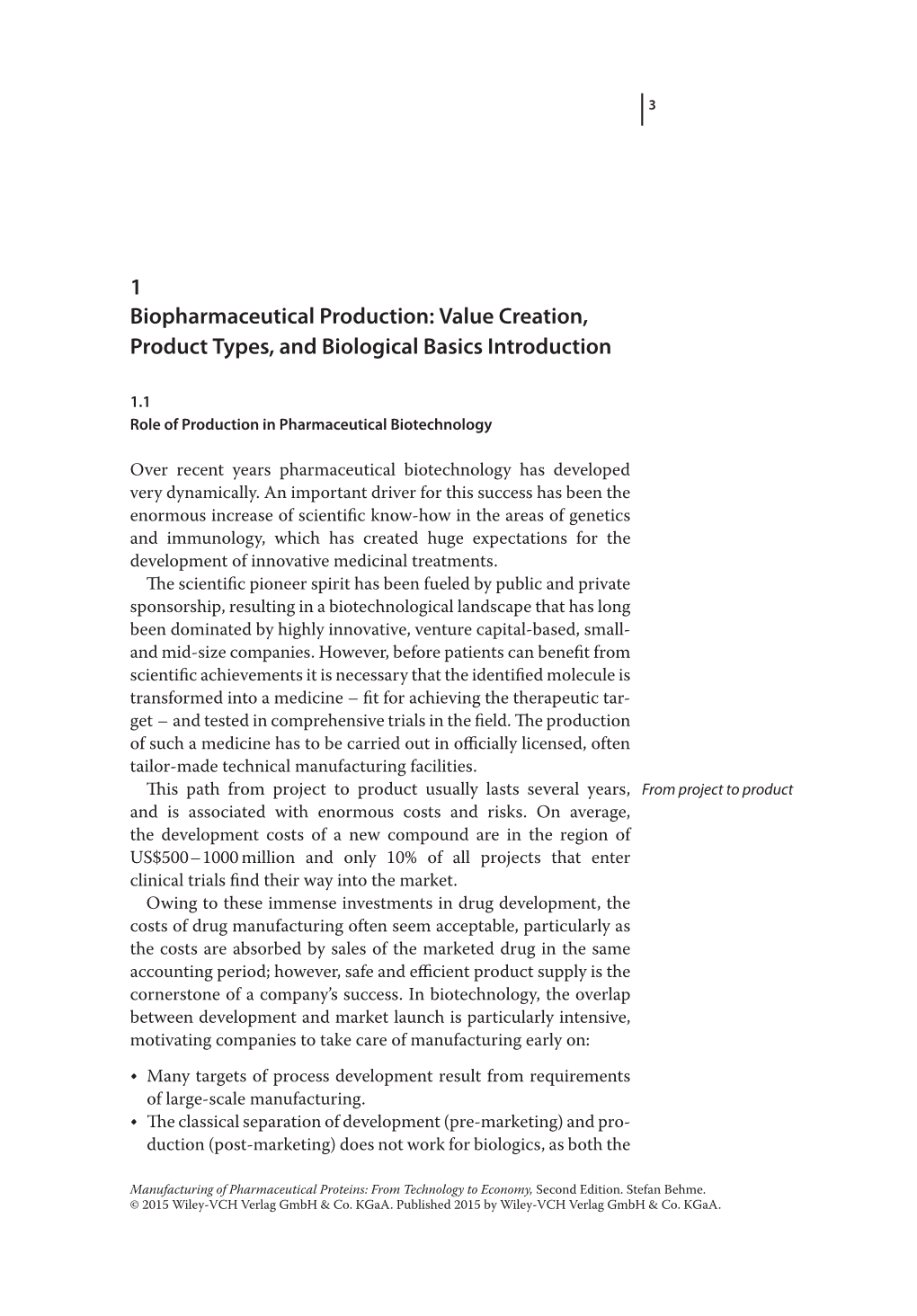 Value Creation, Product Types, and Biological Basics Introduction