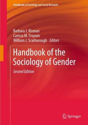 Handbook of the Sociology of Gender Second Edition Barbara J