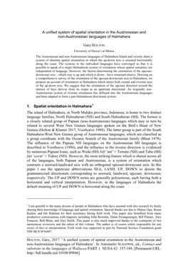 HOLTON, Gary, 2017. 'A Unified System of Spatial Orientation in The