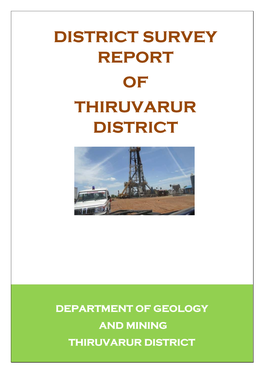 District Survey Report of Thiruvarur District