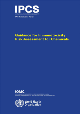 Guidance for Immunotoxicity Risk Assessment for Chemicals