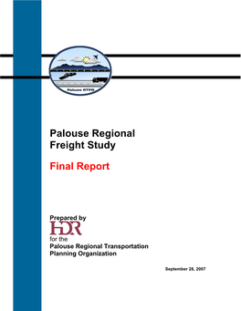 Palouse Regional Freight Study Final Report