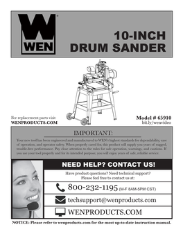 10-Inch Drum Sander