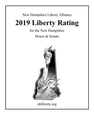 New Hampshire Liberty Alliance 2019 Liberty Rating for the New Hampshire House & Senate