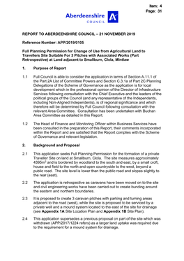 APP/2019/0105 Full Planning Permission for Change Of