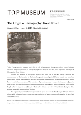 The Origin of Photography: Great Britain