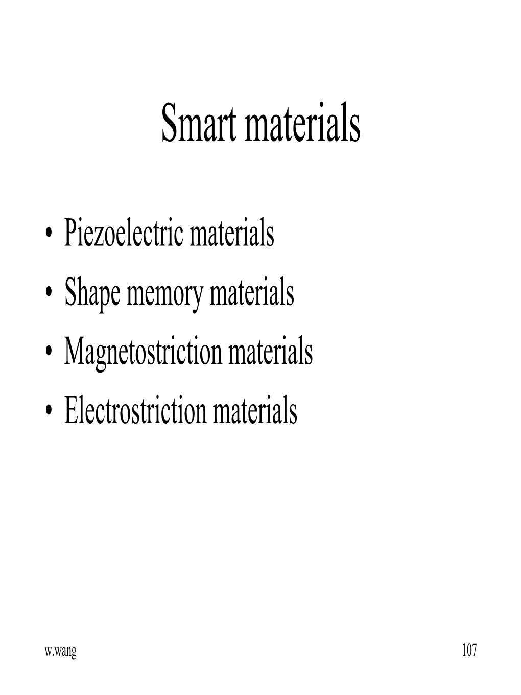 Smart Materials