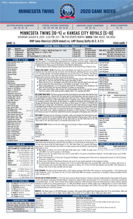 Twins Notes 8-8 at KC.Pdf