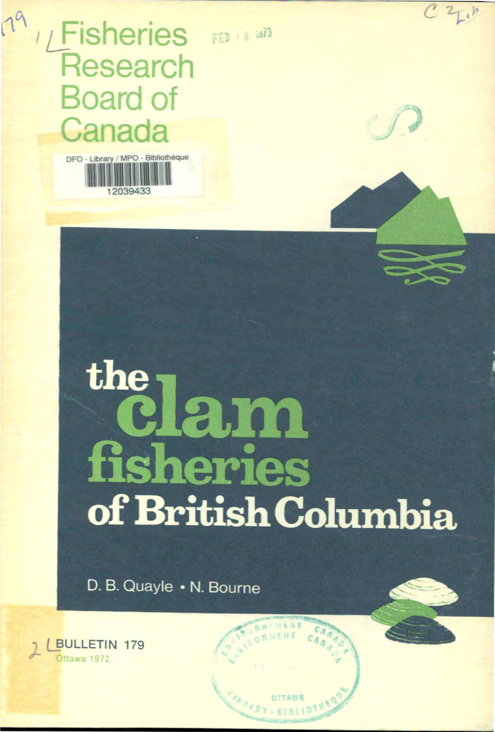 Fisheries Research Board of Canada DFO - Library ' MPO Bibliothèque