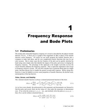 Frequency Response and Bode Plots