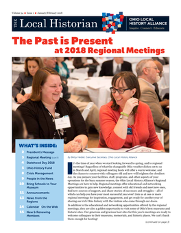 The Past Is Present at 2018 Regional Meetings