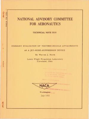 National Advisory Committee for Aeronautics
