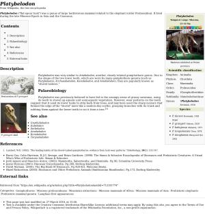 Platybelodon from Wikipedia, the Free Encyclopedia