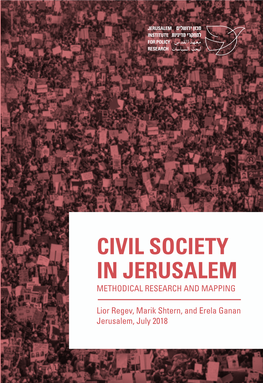 Civil Society in Jerusalem Methodical Research and Mapping
