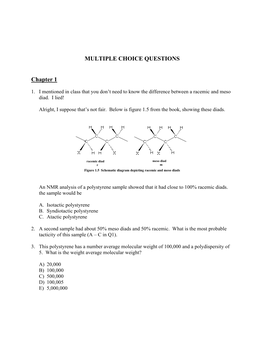 MULTIPLE CHOICE QUESTIONS Chapter 1