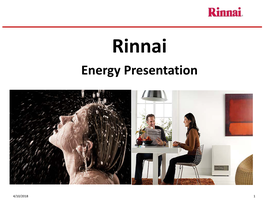 Rinnai Energy Presentation