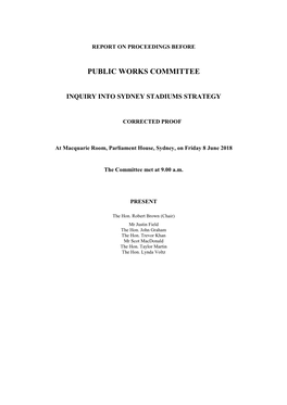 Public Works Committee