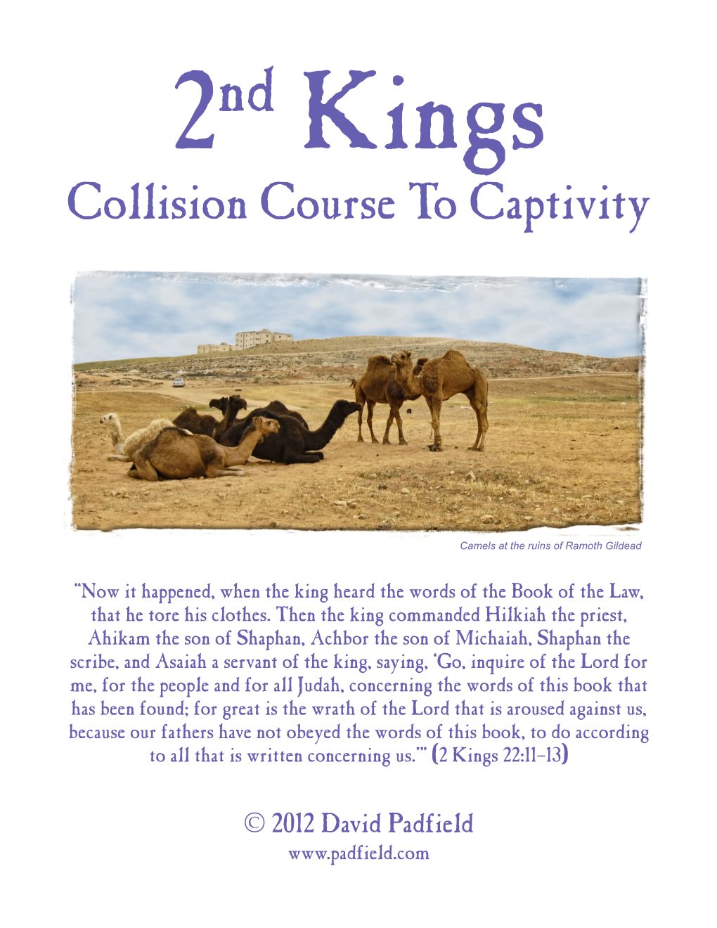 Bible Class Book on Second Kings