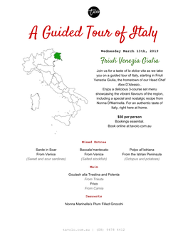 A Guided Tour of Italy