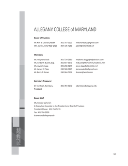 Allegany College of Maryland Facility Is Directly Ahead