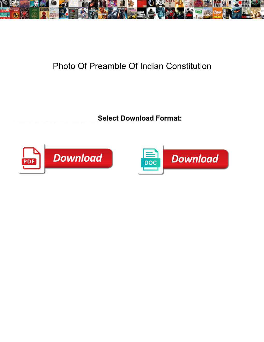 Photo of Preamble of Indian Constitution