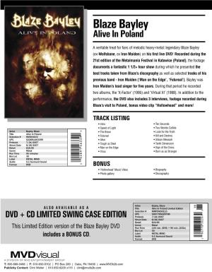 Blaze Bayley Alive in Poland