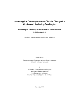 Assessing the Consequences of Climate Change for Alaska and the Bering Sea Region