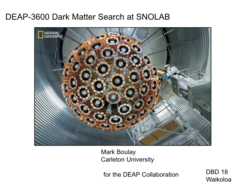 DEAP-3600 Dark Matter Search at SNOLAB