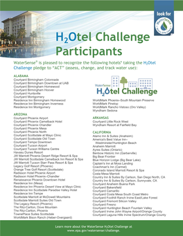 H2otel Challenge Participants