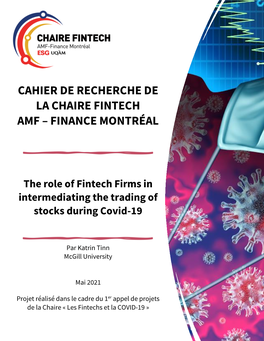 The Role of Fintech Firms in Intermediating the Trading of Stocks During Covid-19
