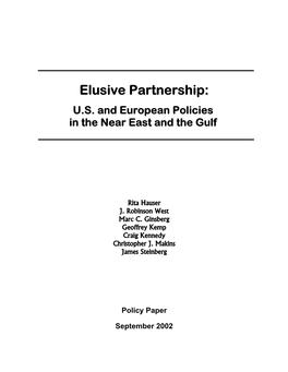 Elusive Partnership: US and European Policies In