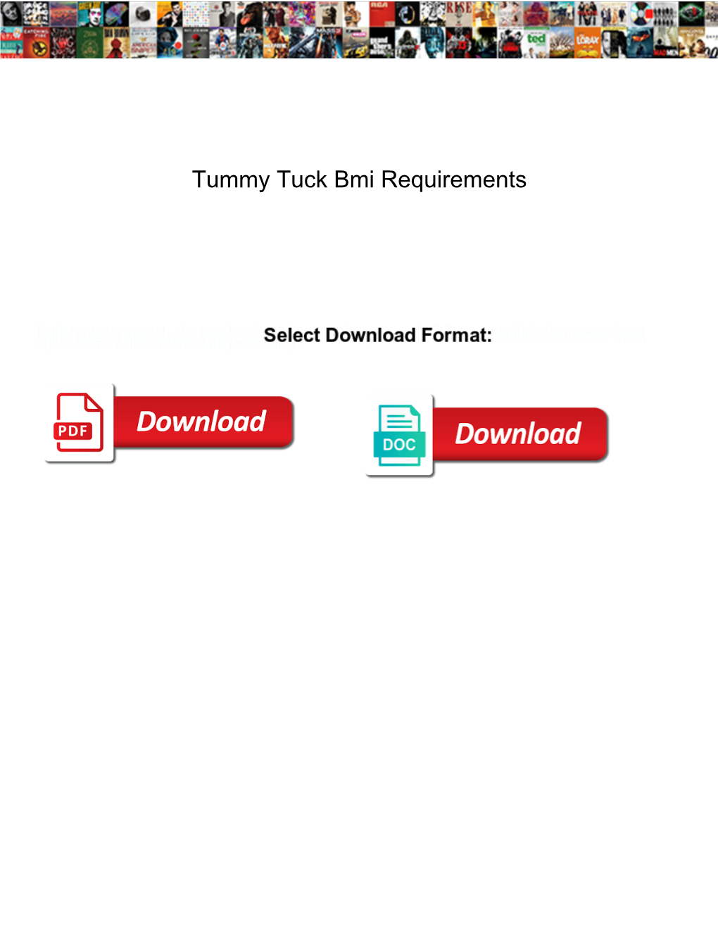 Tummy Tuck Bmi Requirements
