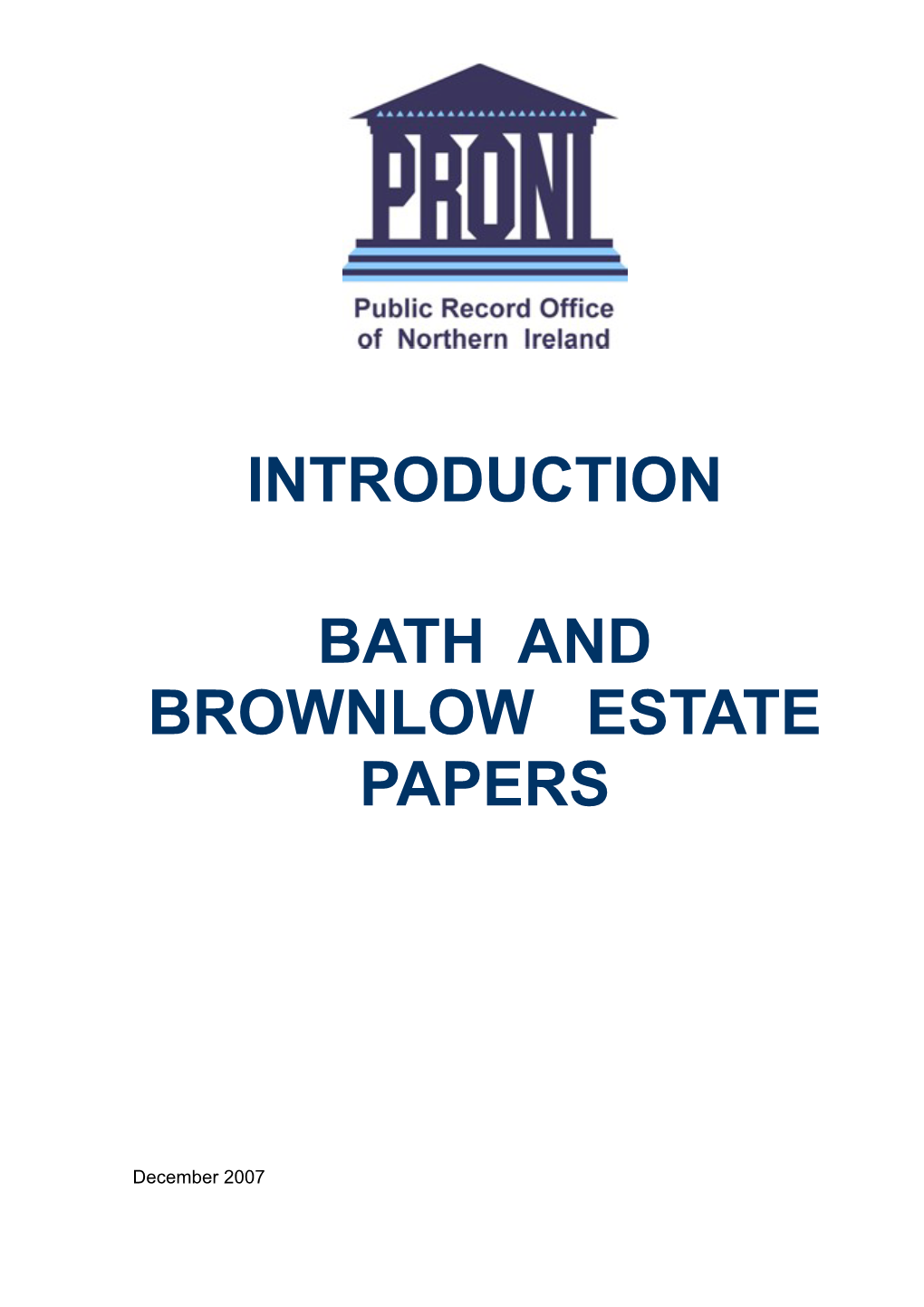 Introduction to the Bath and Brownlow Estate Papers Adobe
