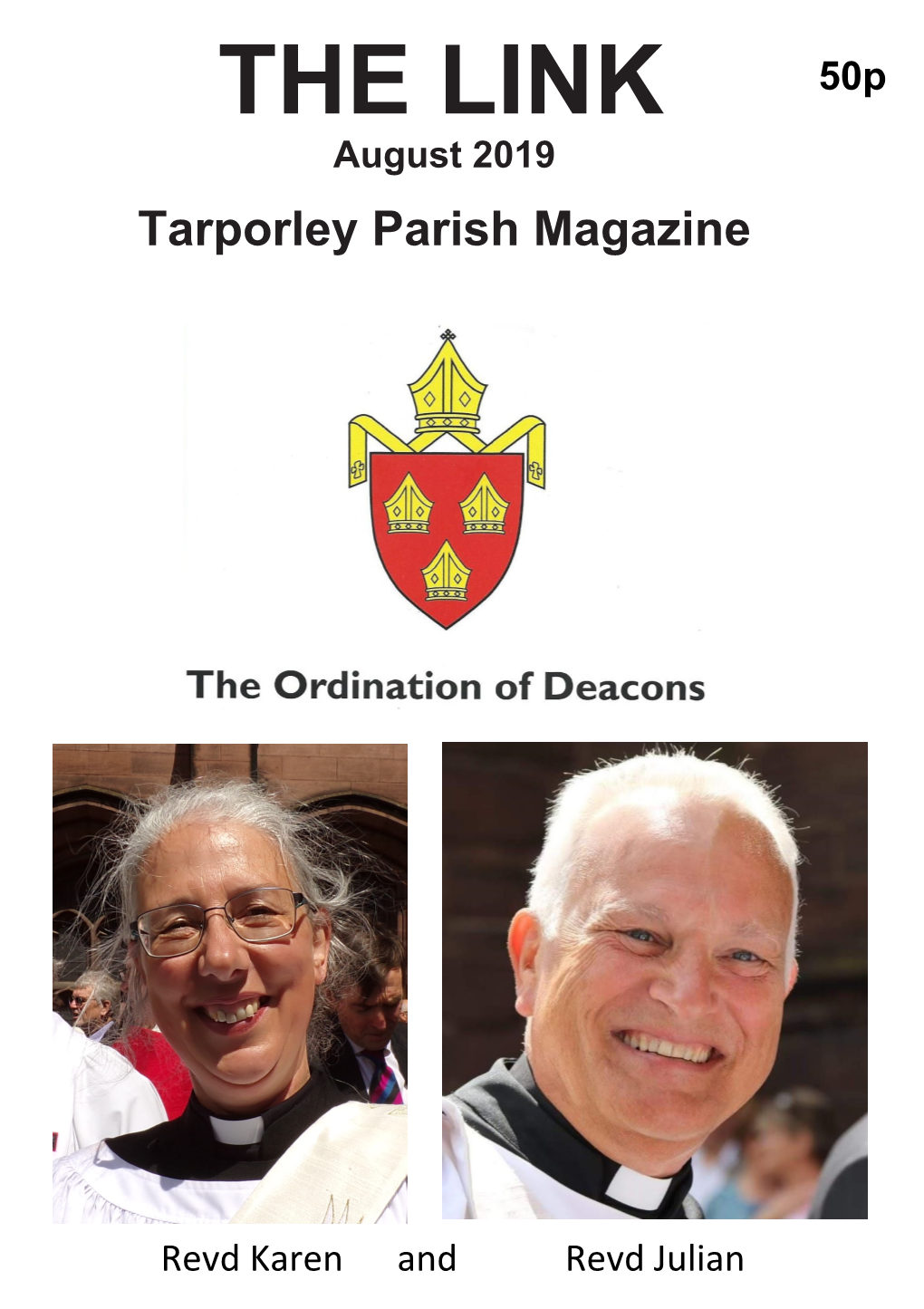 THE LINK 50P August 2019 Tarporley Parish Magazine