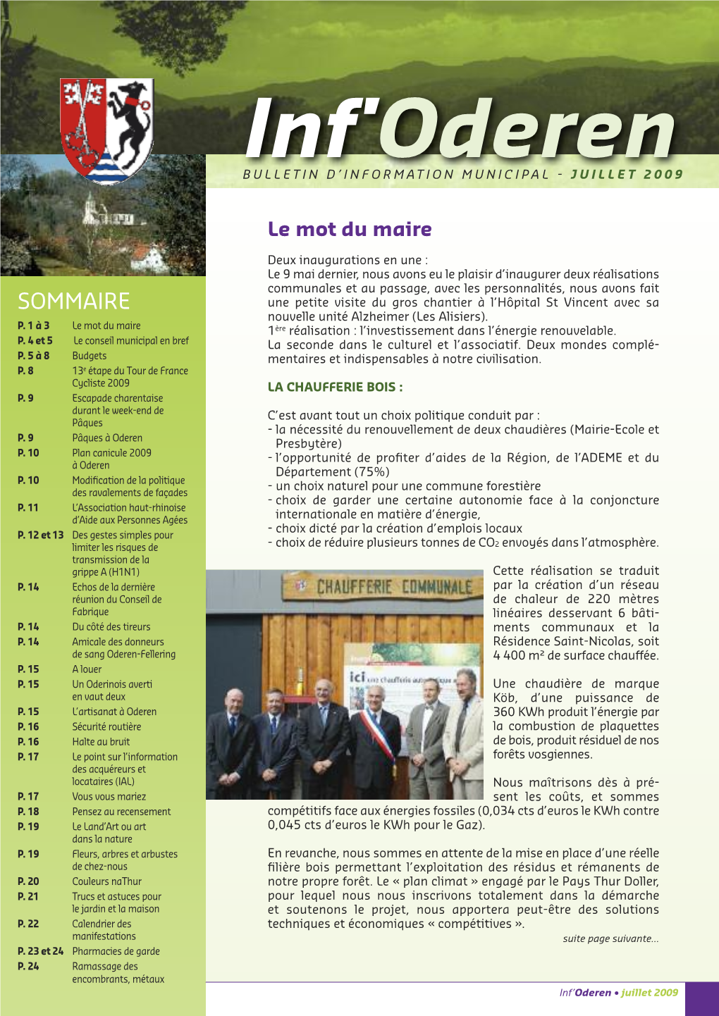 Bulletin Municipal Juillet 2009