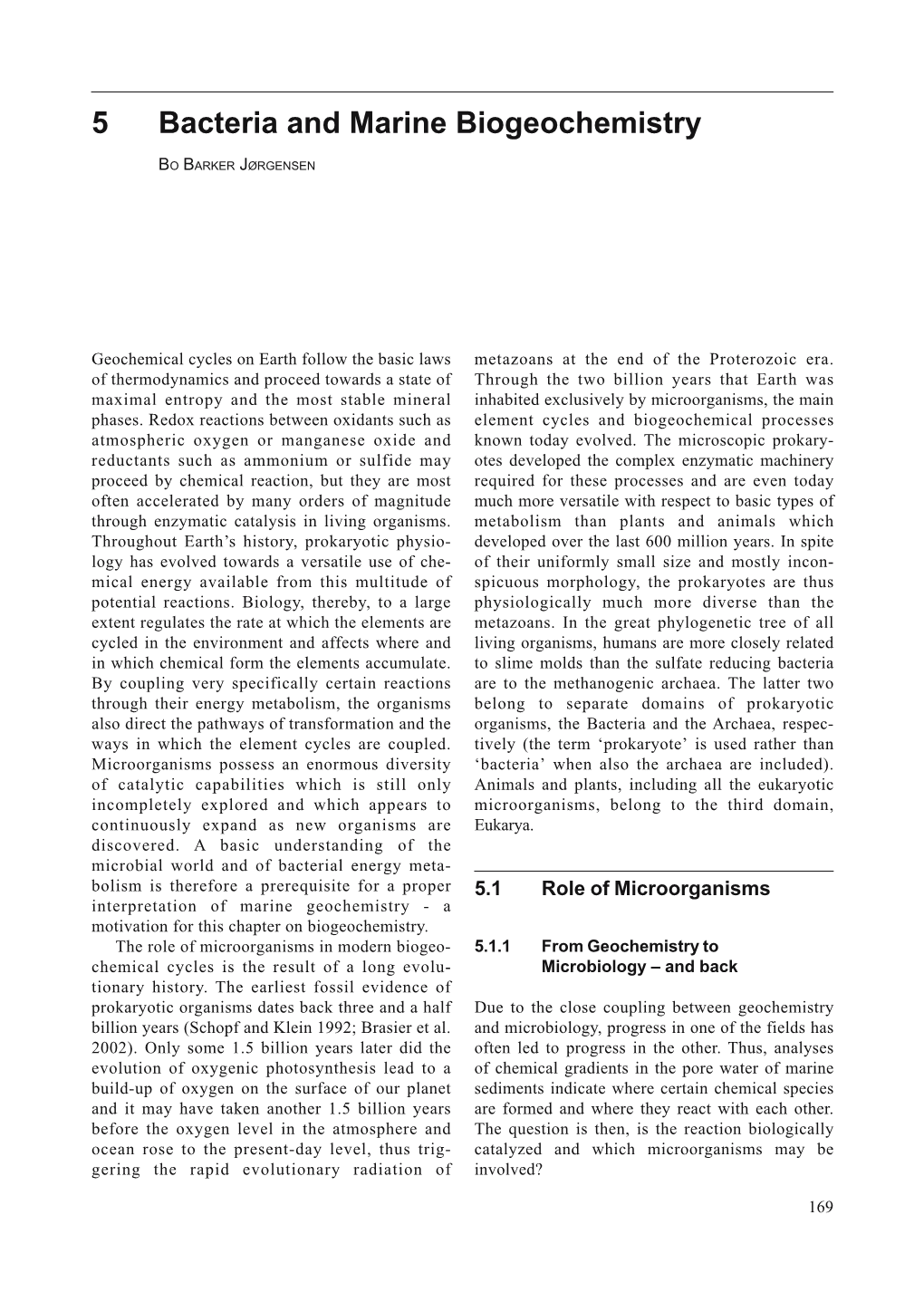 5 Bacteria and Marine Biogeochemistry