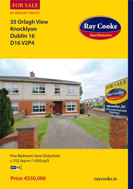 35 Orlagh View Knocklyon Dublin 16 D16 V2P4 for SALE