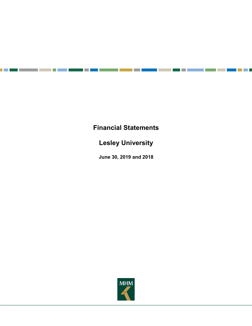 Financial Statements Lesley University