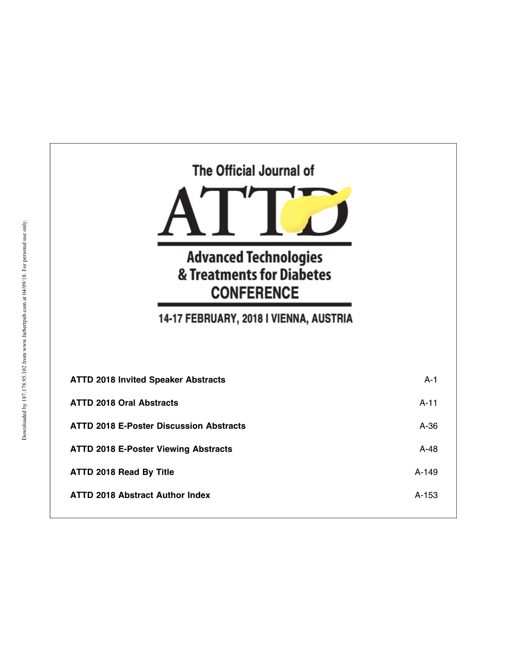The Official Journal of ATTD Advanced Technologies