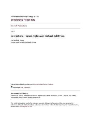 International Human Rights and Cultural Relativism