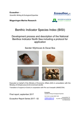 Benthic Indicator Species Index (BISI)